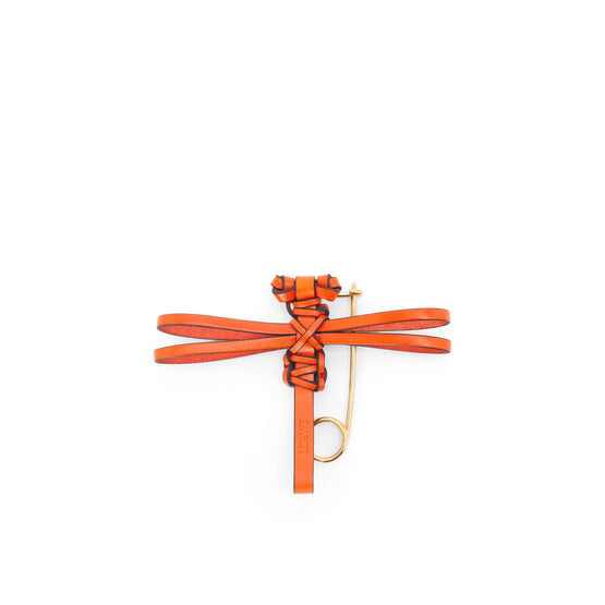 Women Dragonfly Pin Charm - Orange