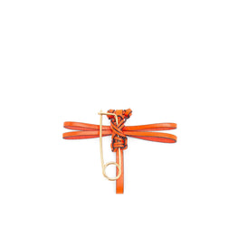 Women Dragonfly Pin Charm - Orange
