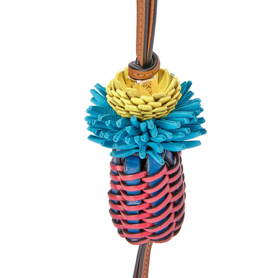 Women Woven Cactus Charm - Pink/Blue