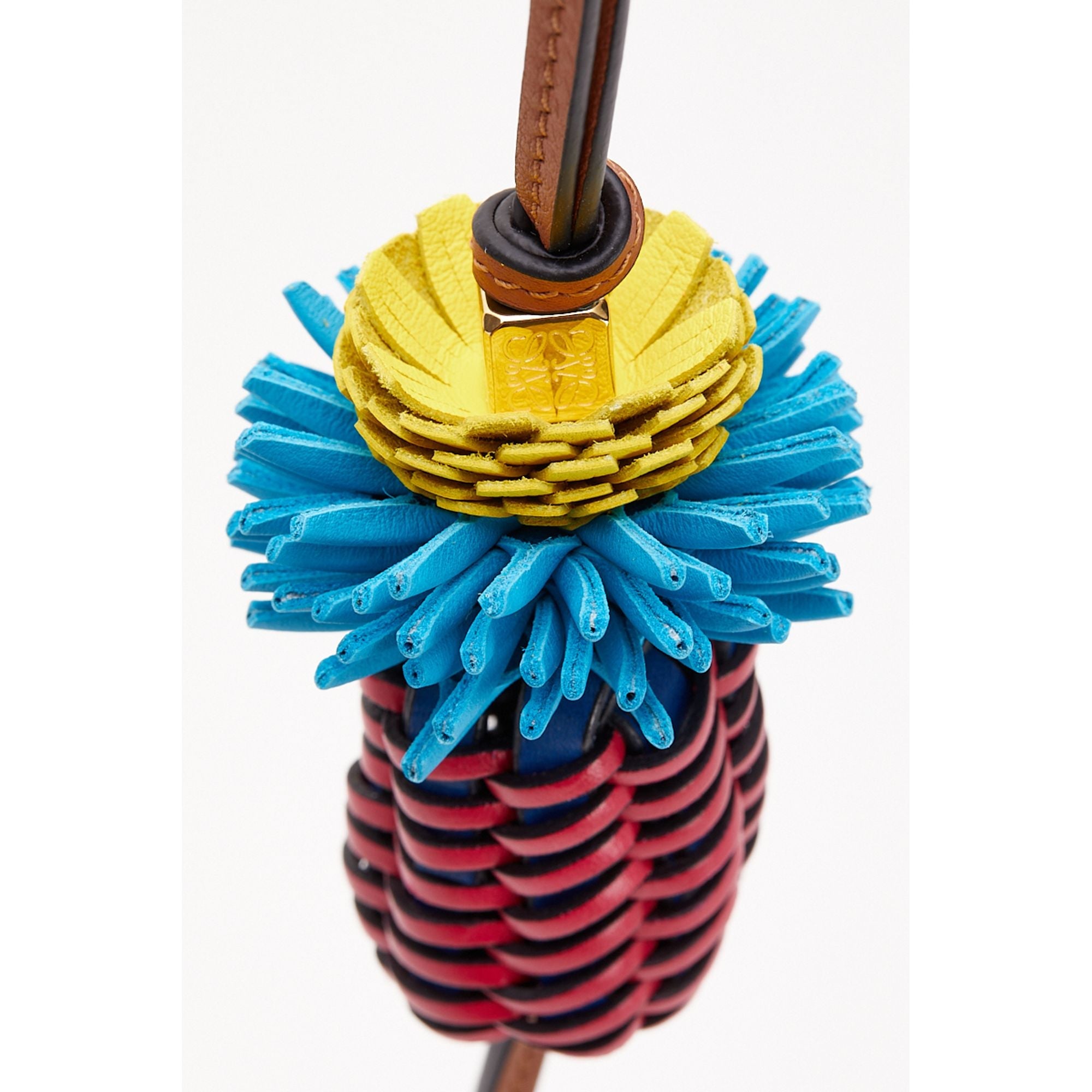 Women Woven Cactus Charm - Pink/Blue