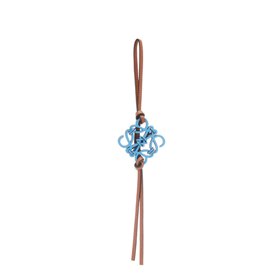 Women Knotted Anagram Charm - Sky Blue