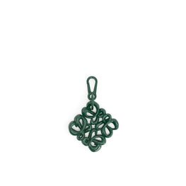 Women Inflated Anagram Charm - Vintage Khaki