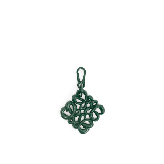 Women Inflated Anagram Charm - Vintage Khaki
