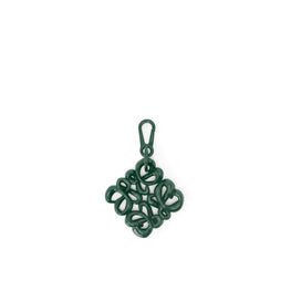 Women Inflated Anagram Charm - Vintage Khaki