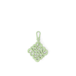 Women Inflated Anagram Charm - Lime Green Glaze