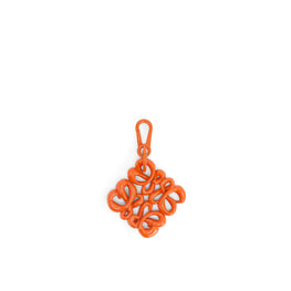 Women Inflated Anagram Charm - Orange