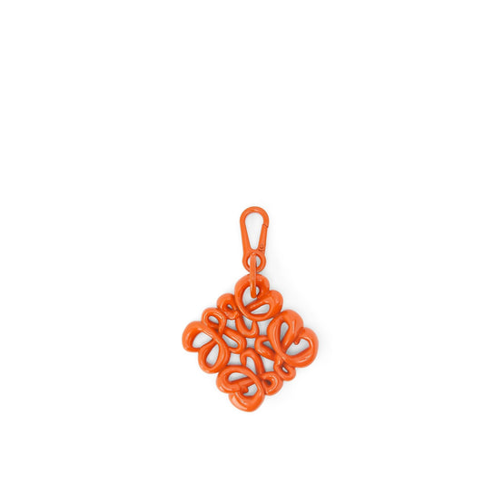 Women Inflated Anagram Charm - Orange