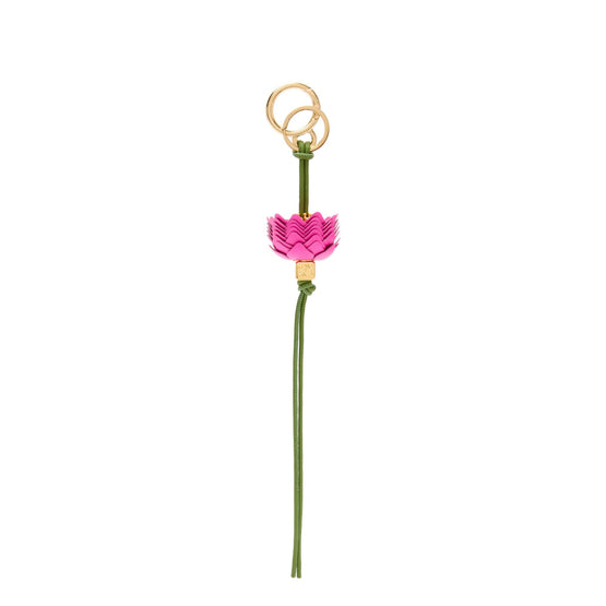 Women Flower Dice Charm - Fuchsia