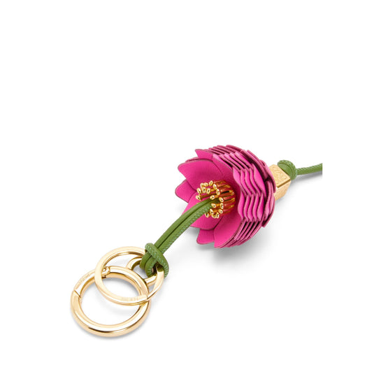 Women Flower Dice Charm - Fuchsia