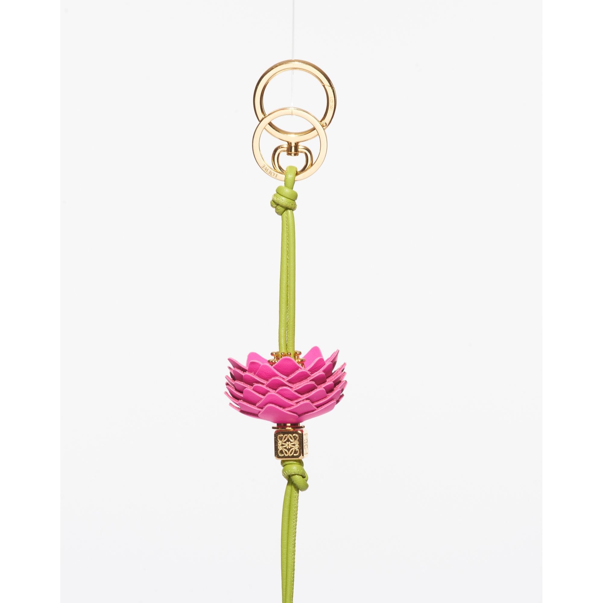 Women Flower Dice Charm - Fuchsia