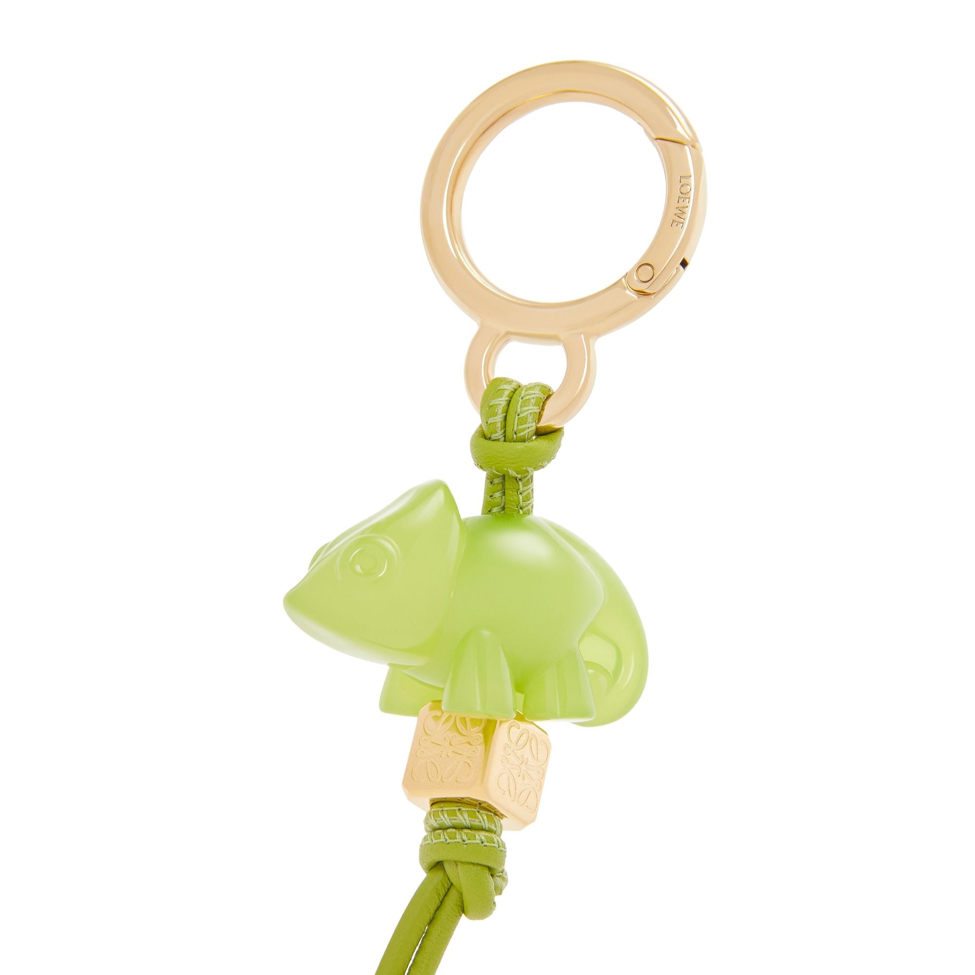 Women Chameleon Dice Charm - Meadow Green