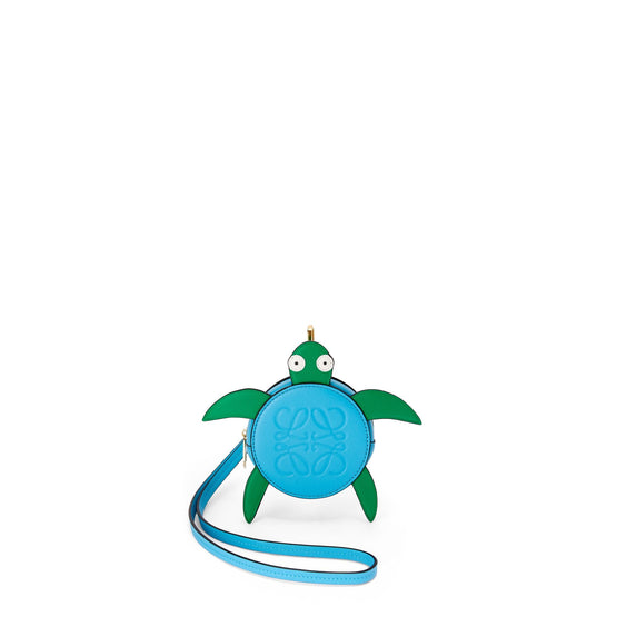 Women Turtle Cookie Pouch - Blue/Green
