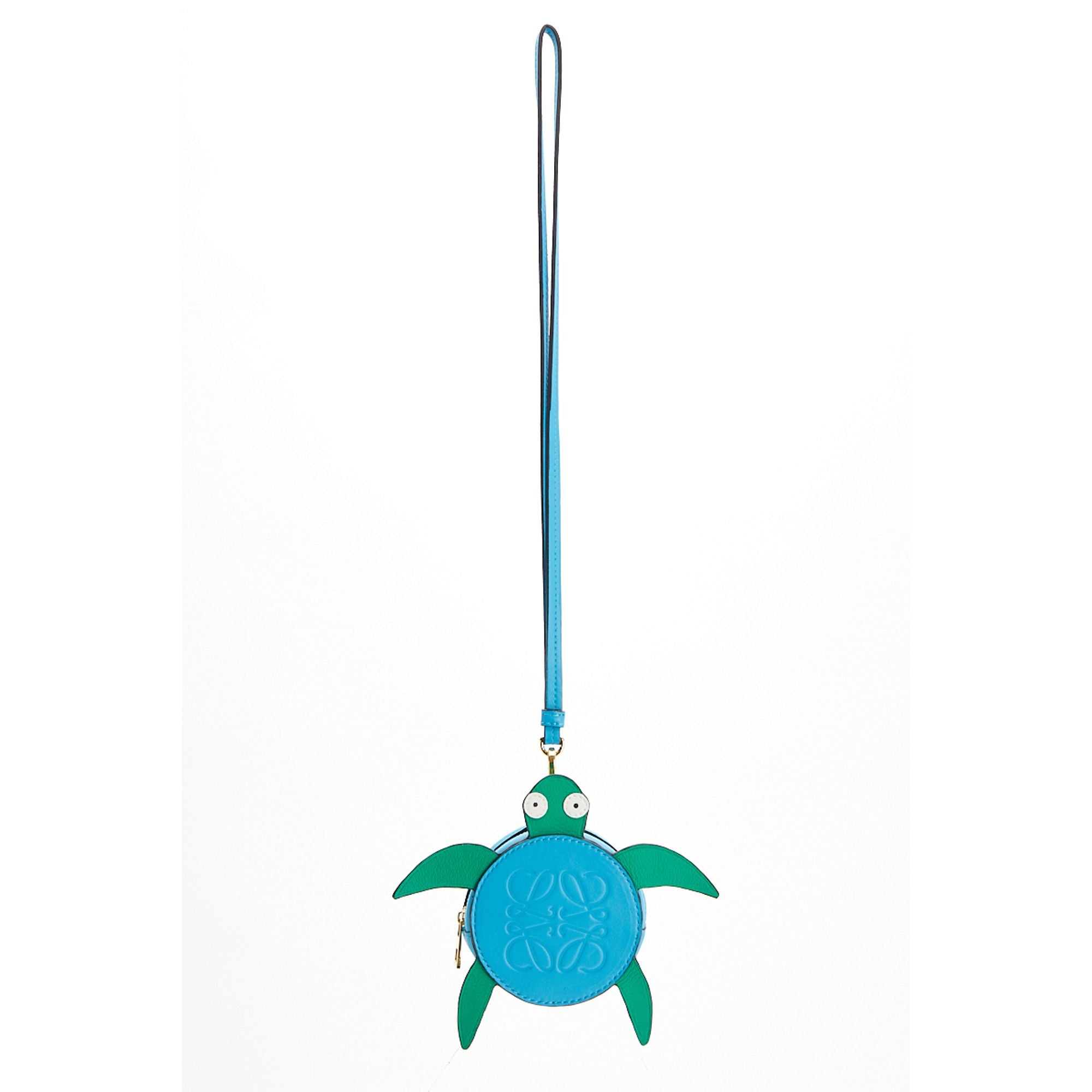 Women Turtle Cookie Pouch - Blue/Green