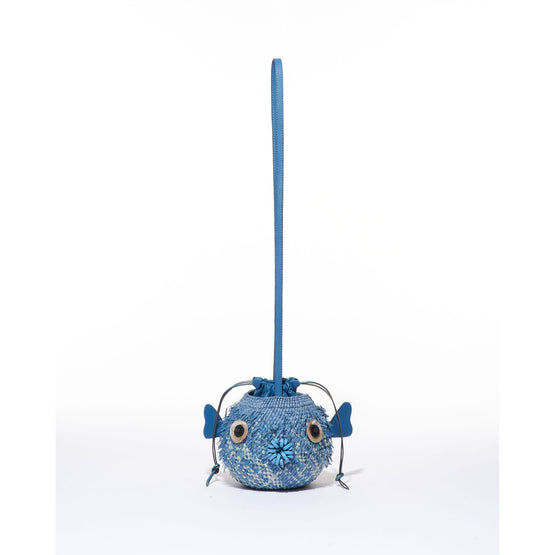 Women Blowfish Pouch - Denim Blue