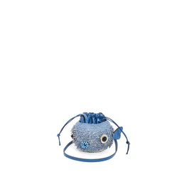 Women Blowfish Pouch - Denim Blue