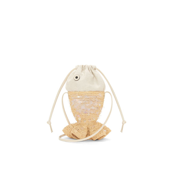 Women Fish Pouch - Natural/Ivory