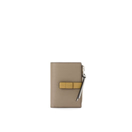 Women Slim Zip Bifold - Laurel Green/Ochre