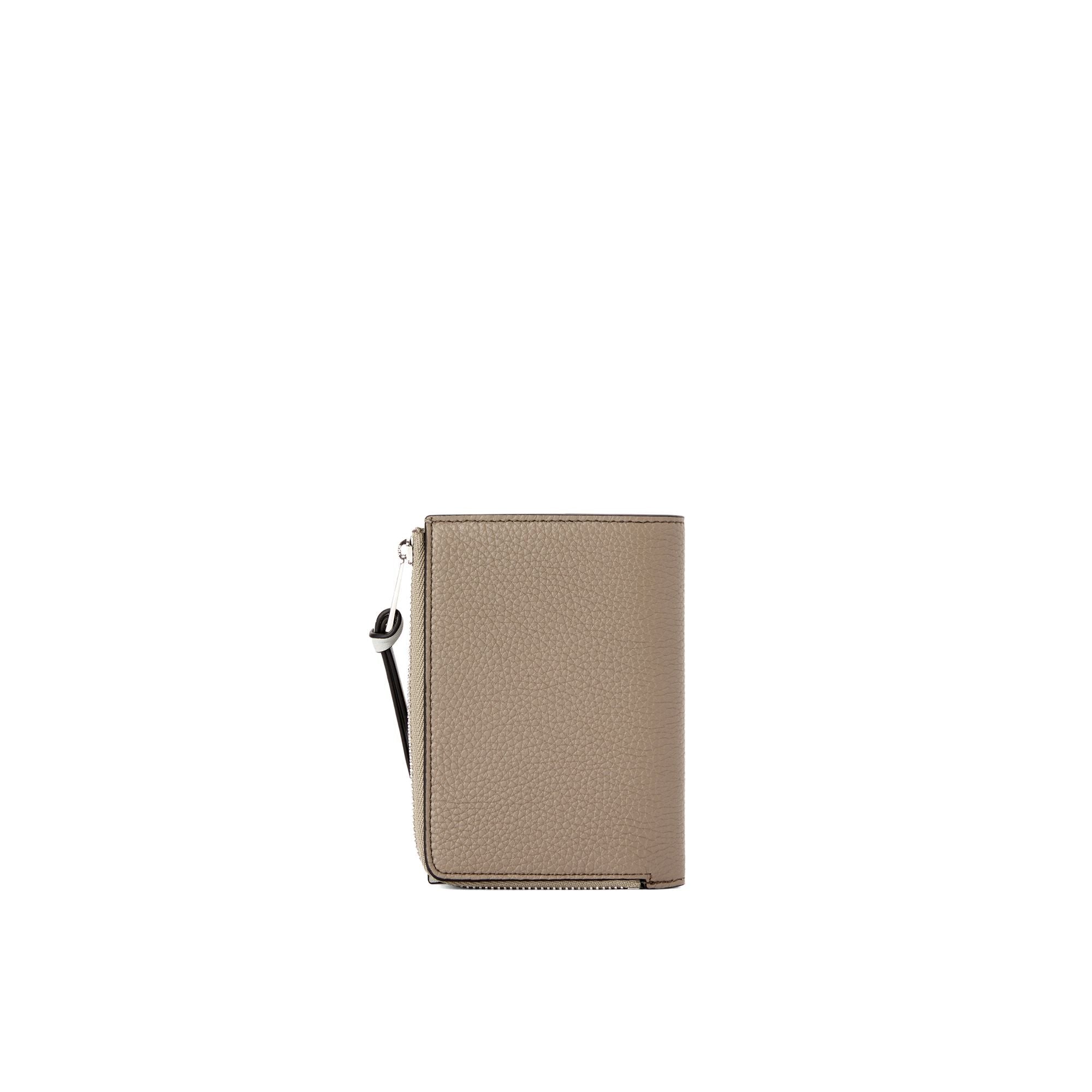 Women Slim Zip Bifold - Laurel Green/Ochre