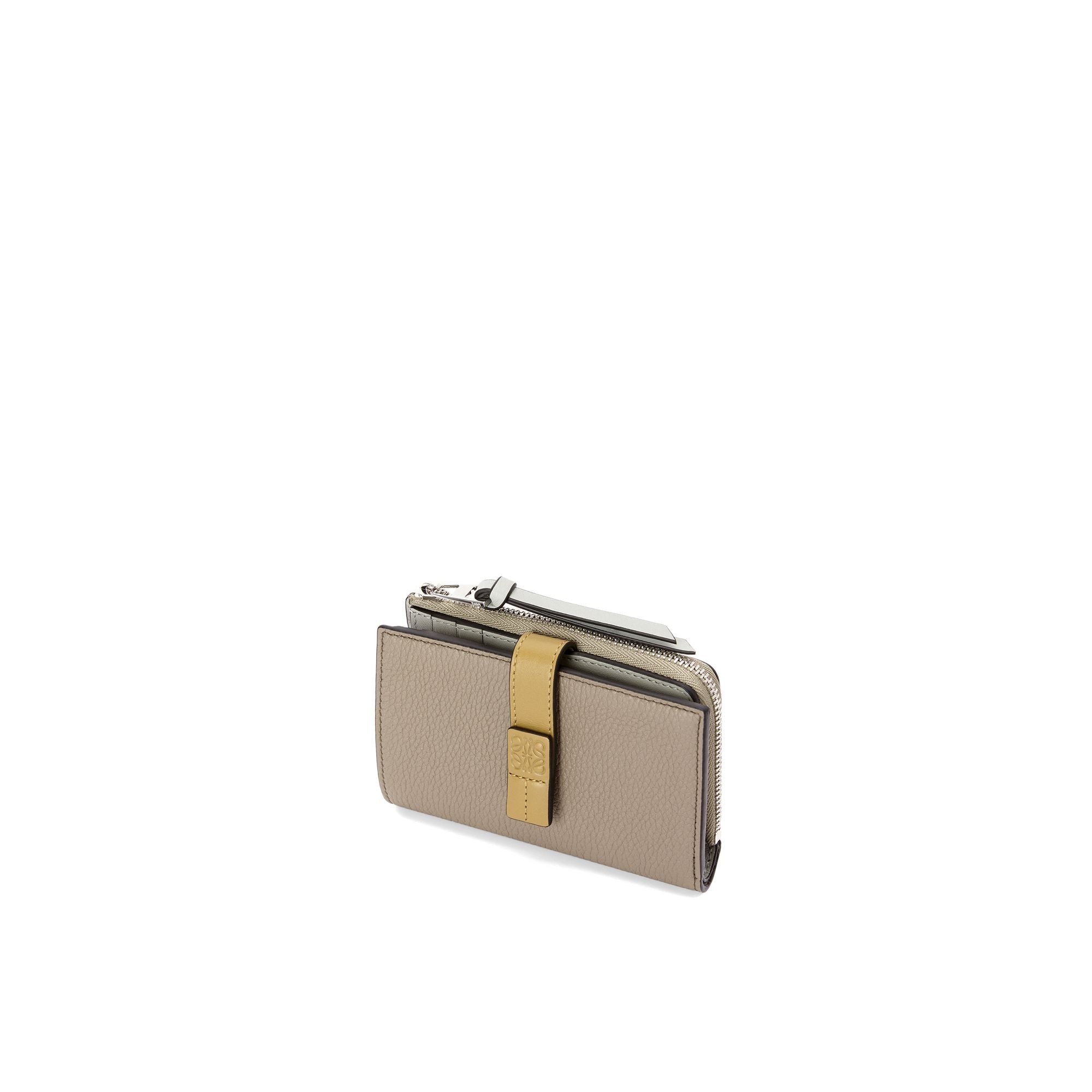 Women Slim Zip Bifold - Laurel Green/Ochre