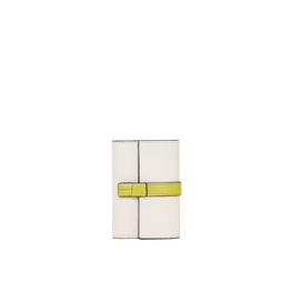 Women Sgc Small Vertical Wallet - Soft White/Lime Yellow