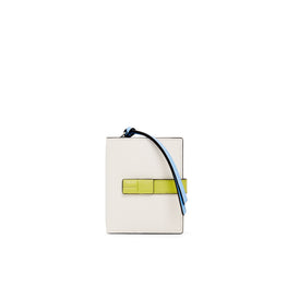 Women Sgc Compact Zip Wallet - Soft White/Lime Yellow