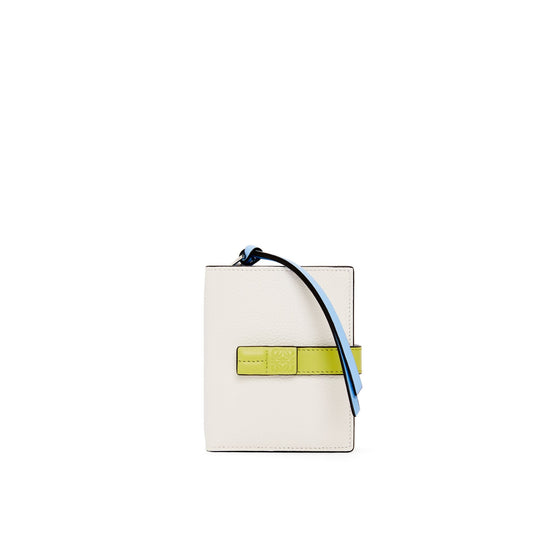 Women Sgc Compact Zip Wallet - Soft White/Lime Yellow