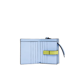 Women Sgc Compact Zip Wallet - Soft White/Lime Yellow