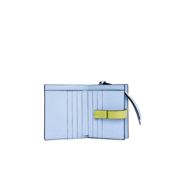 Women Sgc Compact Zip Wallet - Soft White/Lime Yellow