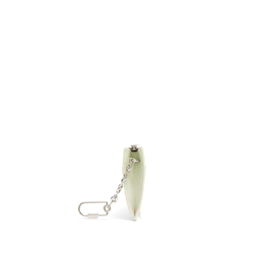 Women Anagram Square Coin Cardholder - Light Celadon