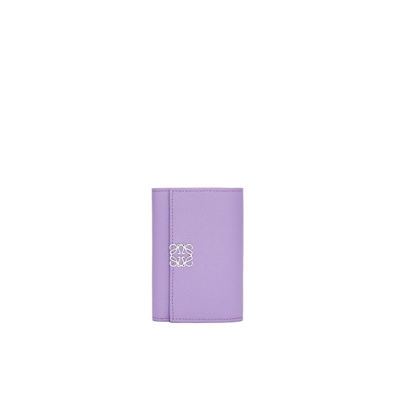 Women Anagram Small Vertical Wallet - Light Mauve