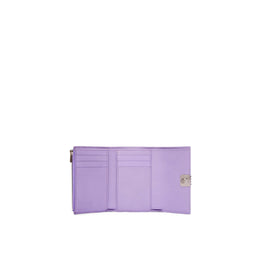 Women Anagram Small Vertical Wallet - Light Mauve