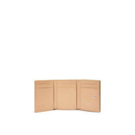 Women Anagram Trifold Wallet - Nude
