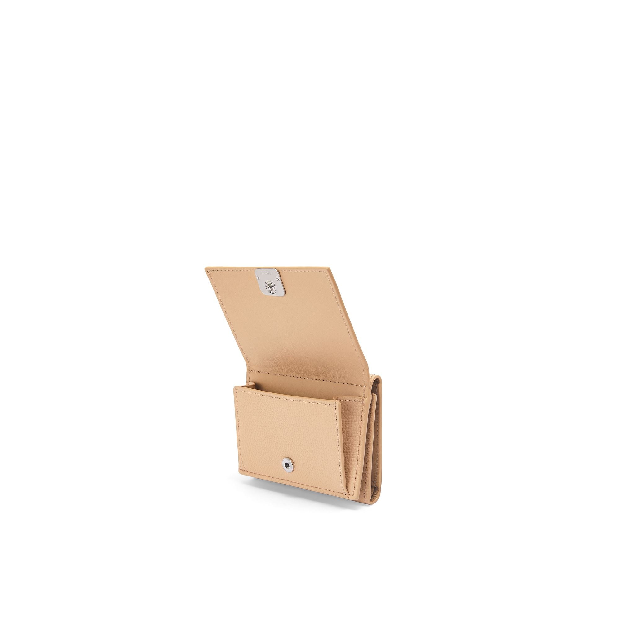 Women Anagram Trifold Wallet - Nude
