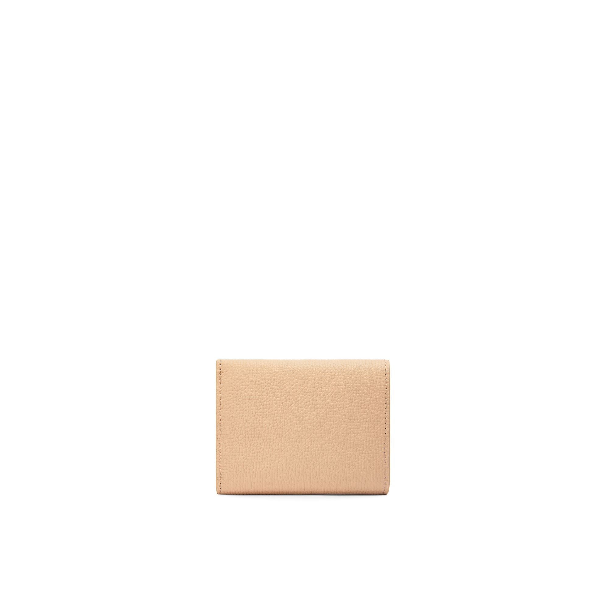 Women Anagram Trifold Wallet - Nude