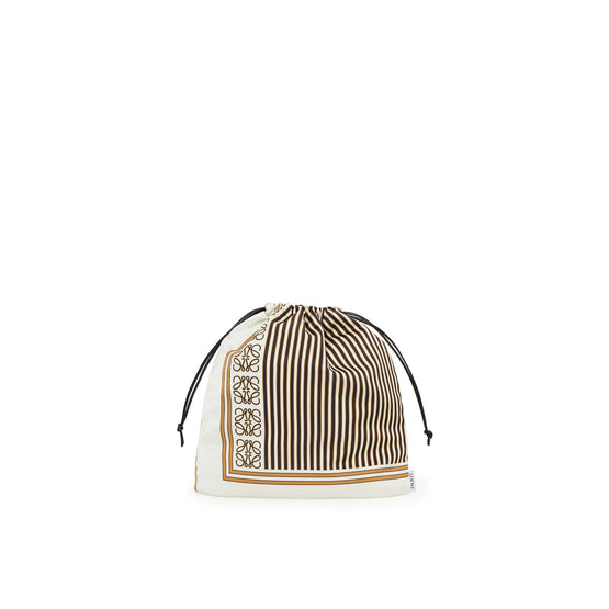 Women Drawstring Pouch Medium Loewe - Brown/Natural