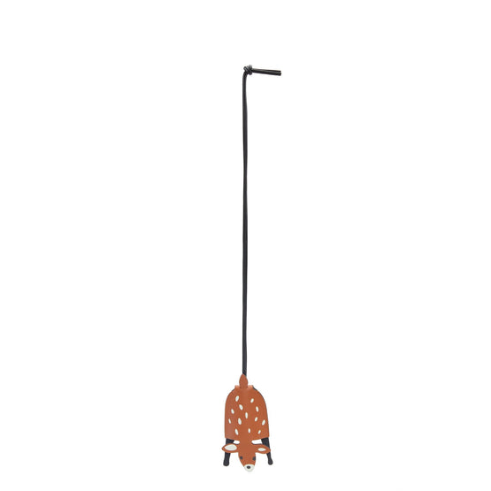 Women Deer Keyfob Charm - Tan