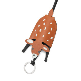 Women Deer Keyfob Charm - Tan