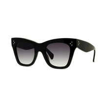Women Celine 3 Dots - Shiny Black / Smoke Polarized