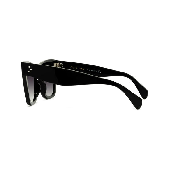 Women Celine 3 Dots - Shiny Black / Smoke Polarized