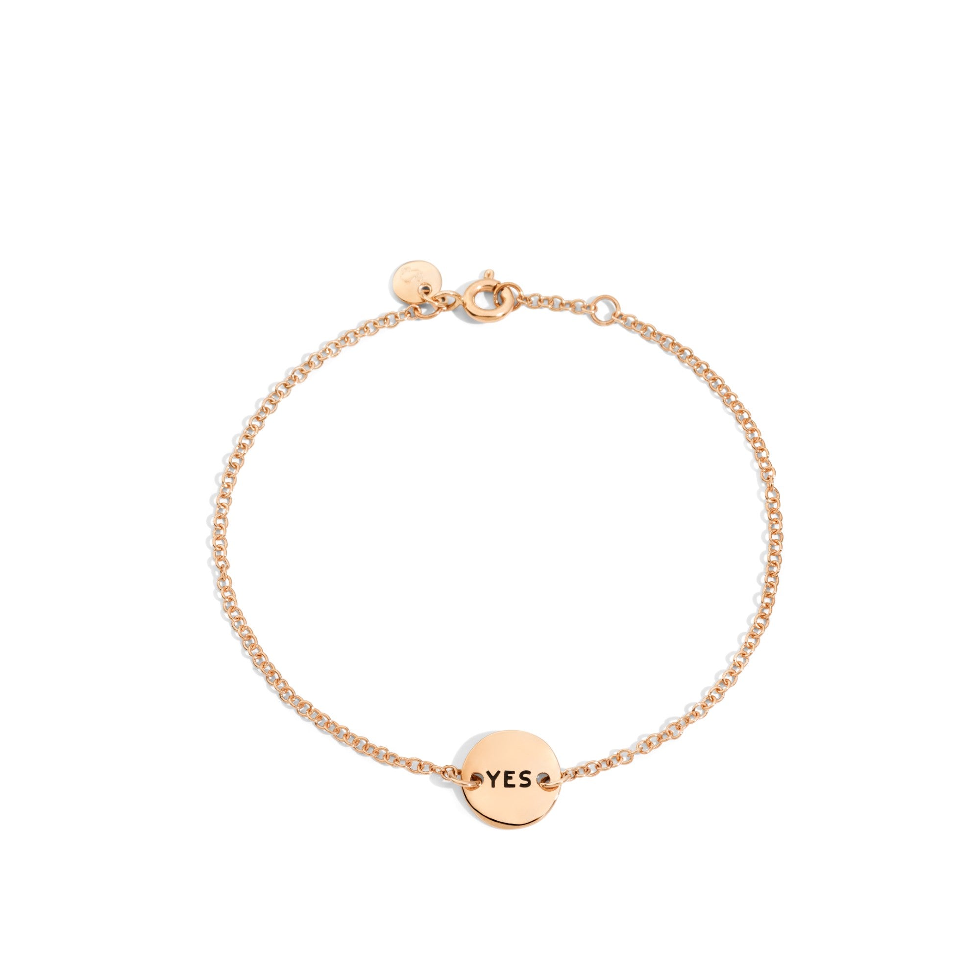 Yes/No Bracelet - Rose Gold