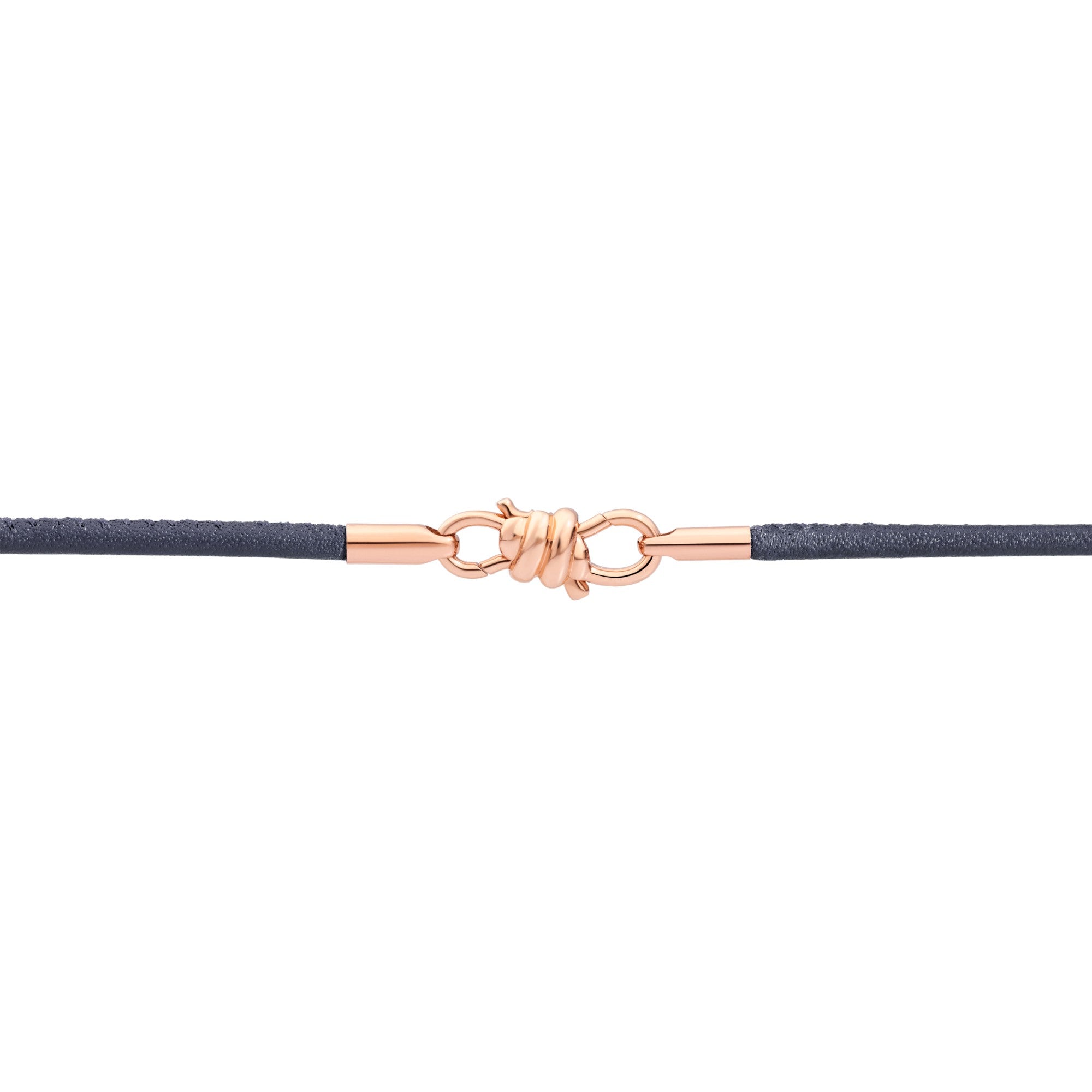 Nodo Leather Bracelet - Rose Gold