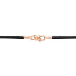 Nodo Leather Bracelet - Rose Gold