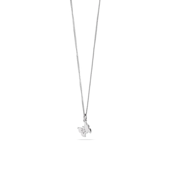 Butterfly Necklace - White