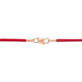 Nodo Leather Bracelet - Rose Gold