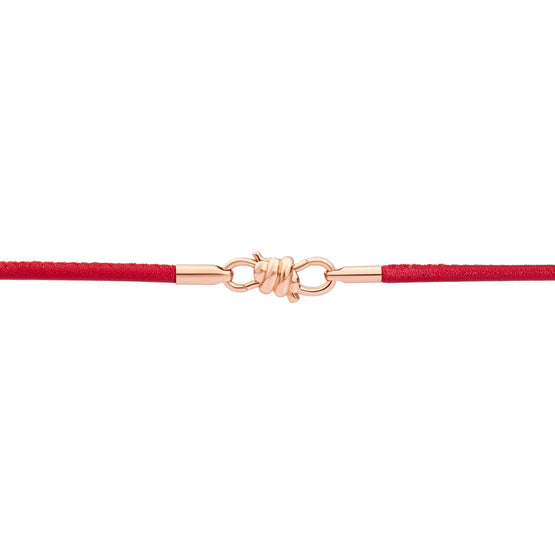 Nodo Leather Bracelet - Rose Gold