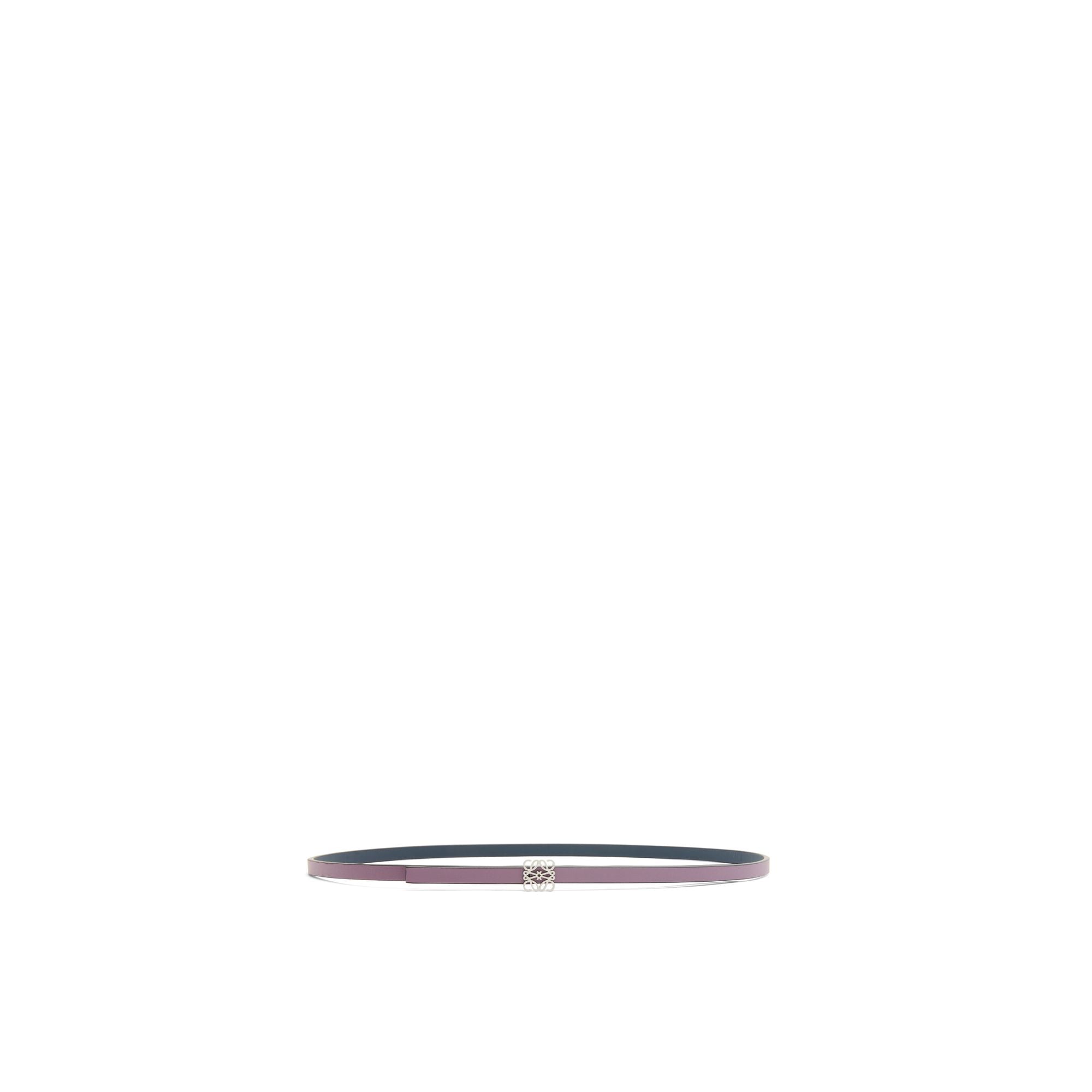 Women Anagram Reversible 0.8Cm Belt - Onyx Blue/Lavender/Palladium