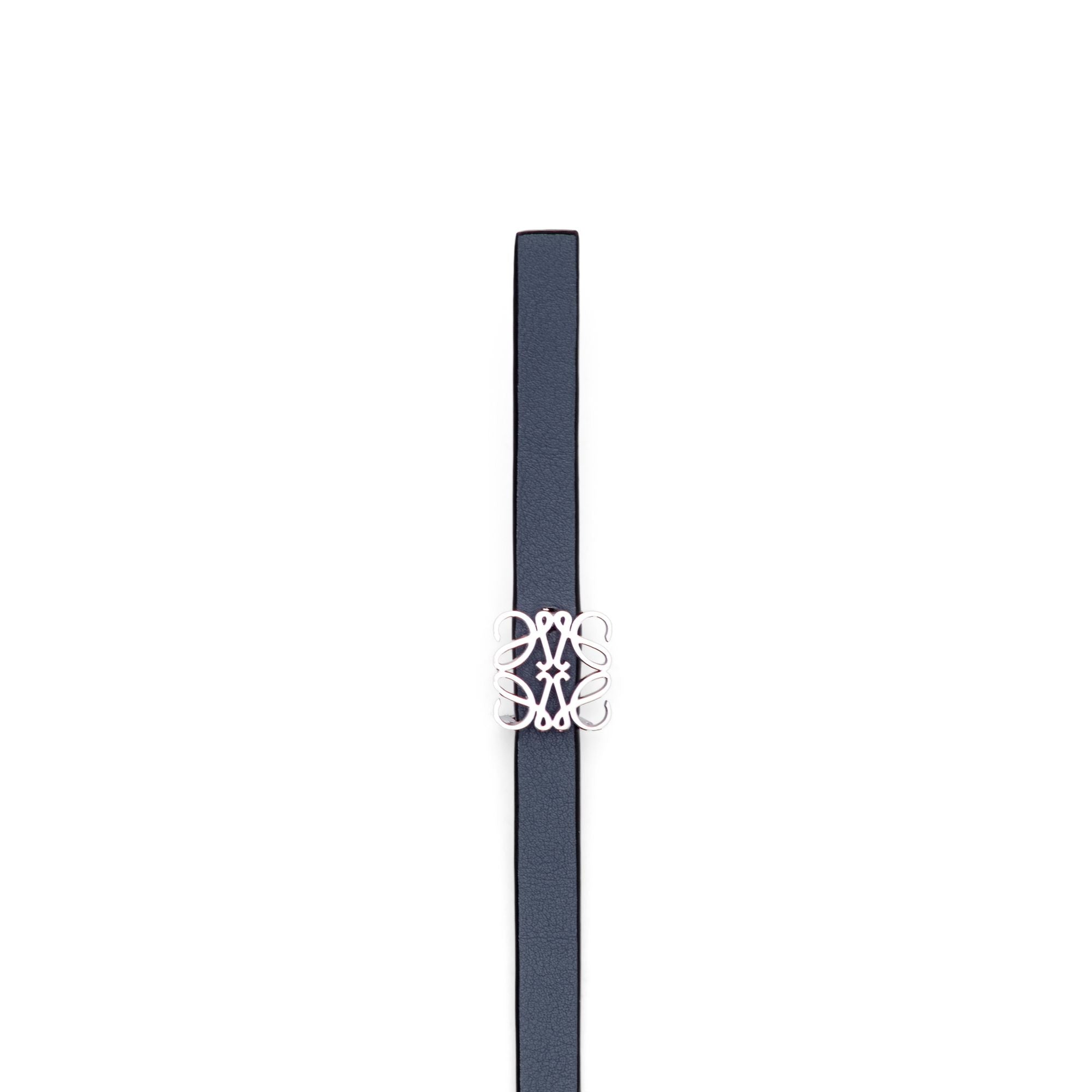 Women Anagram Reversible 0.8Cm Belt - Onyx Blue/Lavender/Palladium