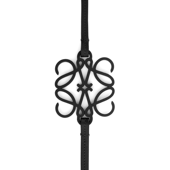 Women Anagram Cut Out Belt - Black