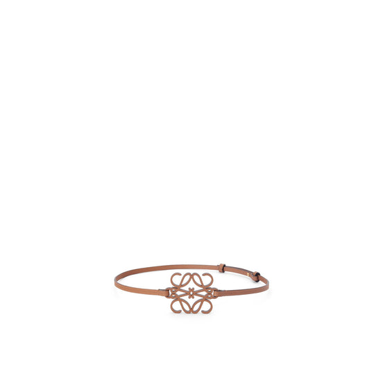 Women Anagram Cut Out Belt - Tan