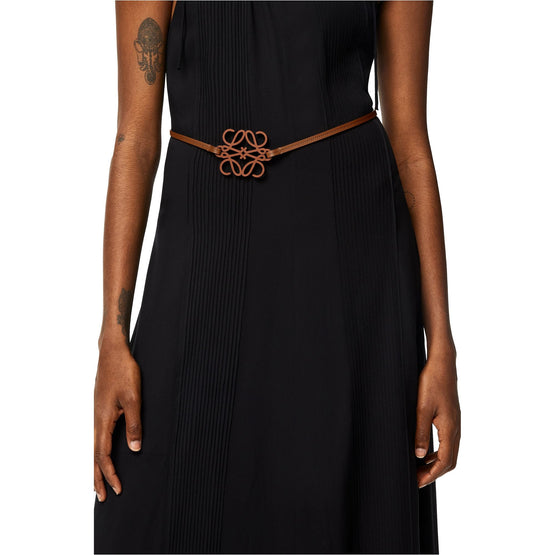 Women Anagram Cut Out Belt - Tan